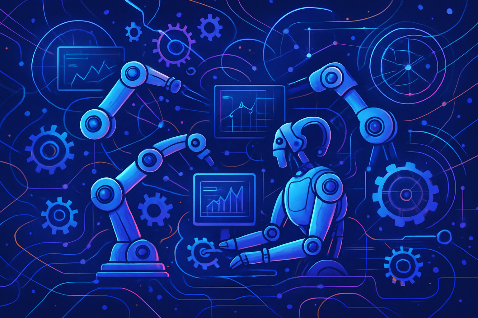 Automation Robot Illustration